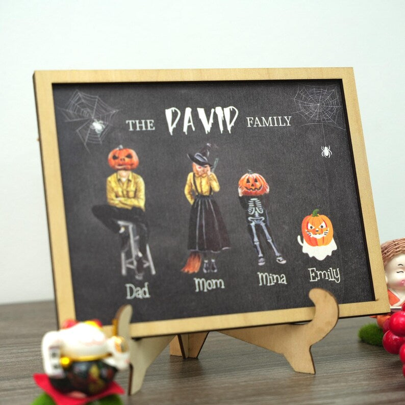 Halloween Family Portrait Sign
