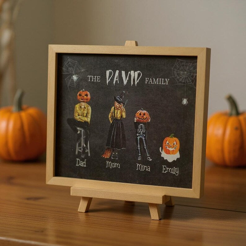 Halloween Family Portrait Sign