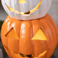 Lit Stackable Jack-o'-Lantern Sets