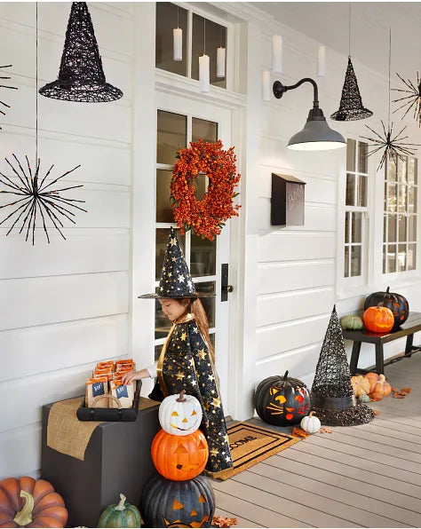 Lit Stackable Jack-o'-Lantern Sets
