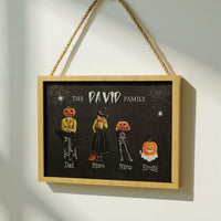 Halloween Family Portrait Sign