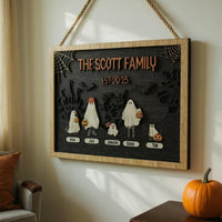 Halloween Spooky Family Sign - Custom Wooden Name Decor
