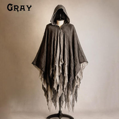 Halloween Adult Ghost Hooded Dark Ghost Cloak