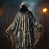 Halloween Adult Ghost Hooded Dark Ghost Cloak